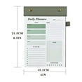 thumbnail image 3 of To Do List Notepad 100 Undated Sheets （8.5"×6.1"）Duplex Printed Daily Planner For Work Home School Desk Accessories & Goal Setting Tasks Green, 3 of 6
