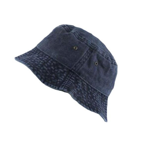 Bucket Cap Vintage Foldable Washed Denim Men Women Hip Hop Fisherman Hat Fishing Cap for Outdoor