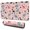 Pink Cartoon Dinosaurs, variant on Long Mouse Pads for Desk,Pink Cartoon Dinosaurs Landscape Pattern Desk Mats on Top Of Desks, Desk Mouse Pad Extra Large with 3mm Non-Slip Base and Stitched Edge for Gaming,Office,Work,Home 31.5"x11.8"