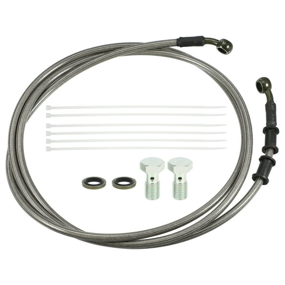 Unique Bargains 1 Set 2.2m 7.22ft Motorcycle Hydraulic Brake or Clutch Line Hose for Motorcycle Dirt Bike with Screws