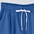 thumbnail image 5 of biudgviw Bermuda Shorts for Women High Waisted Summer Shorts Cuffed Hem Plus Size Lounge Knee Length Shorts with Pockets, 5 of 6