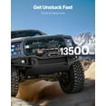 thumbnail image 2 of VEVOR Electric Winch, 13500 lbs Load Capacity, 12V DC Truck Winch with Φ3/8 in x 85 ft Synthetic Rope, Wireless & Wired Remote Control, IP55 Waterproof for Towing Off-Road SUV Jeep Trailer Boat, 2 of 9