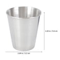 thumbnail image 4 of Miangastore Tasses à Vin en Acier Inoxydable Multifonctions Argent 10 Pcs 2.2X2.0X2.0In, 4 of 9