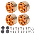 thumbnail image 1 of RC Vehicle Tires Hubs, High Wear Resistance Durable Beadlock Wheel Hubs With Combiners For Hard Roads Orange, 1 of 8