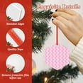 thumbnail image 4 of Zufioo Breast Cancer Awareness5 Print Large Acrylic Christmas Ornaments, Suitable for Christmas Tree Christmas Holiday Party Pendant Decorations-Hexagon, 4 of 7