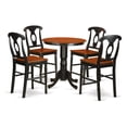 thumbnail image 2 of EDKE5-MAH-W 5 Pc counter height set - counter height Table and 4 counter height Dining chair., 2 of 2