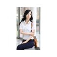 thumbnail image 2 of Women Career White Shirt Casual Long-sleeved Slim Blouses Overalls Office OL Top, 2 of 5
