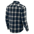 thumbnail image 3 of Men's Darius Rucker Collection by Fanatics Navy Chicago Bears Flannel Plaid Full-Snap Shirt, 3 of 6