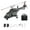 Black-2 Battery, variant on RC ERA A61 Single Rotor RC Helicopter with 2.4G Remote Control, 1/52 Scale 4CH Little Air-Wolf RC Helicopter Model with One-Key Takeoff/Landing for Enthusiasts - 1 Battery