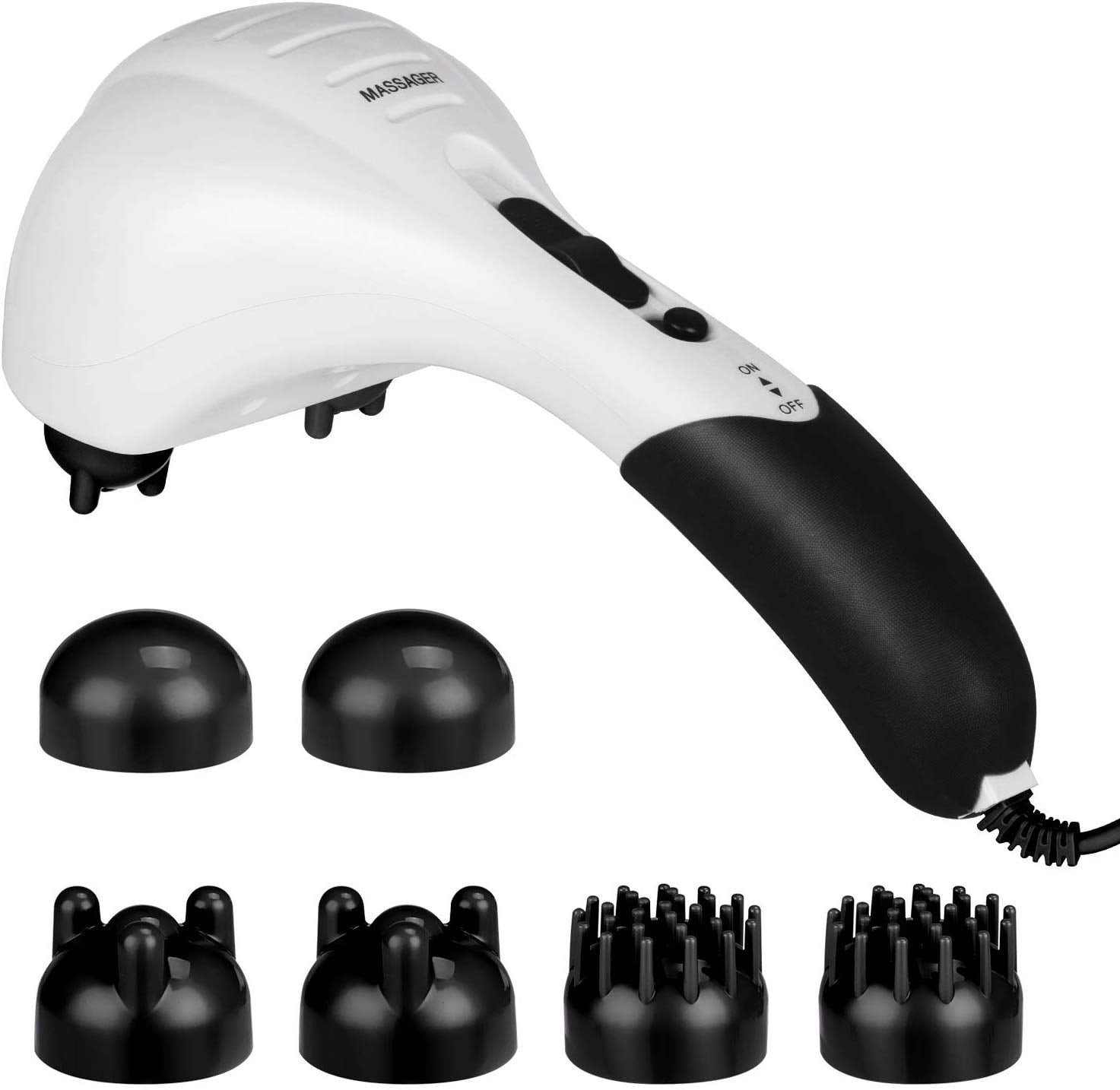 Handheld Neck Back Massager Double Head Electric Full Body Massager