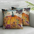 thumbnail image 3 of Shiartex Autumn Watercolor Pumpkins Throw Pillow Covers， Thanksgiving Pillow Case for Home/House Cute Fall Decorations Living Room Decor and Accessories,Autumn Thanksgiving Pumpkins，Multi-Size, 3 of 5