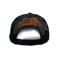 thumbnail image 2 of Harley-Davidson Men's Embers Skull Adjustable Snapback Mesh Trucker Hat - Black, Harley Davidson, 2 of 2