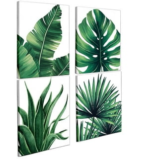 Tropical Leaf Print Set Of Four Illustration By The Motivated Type