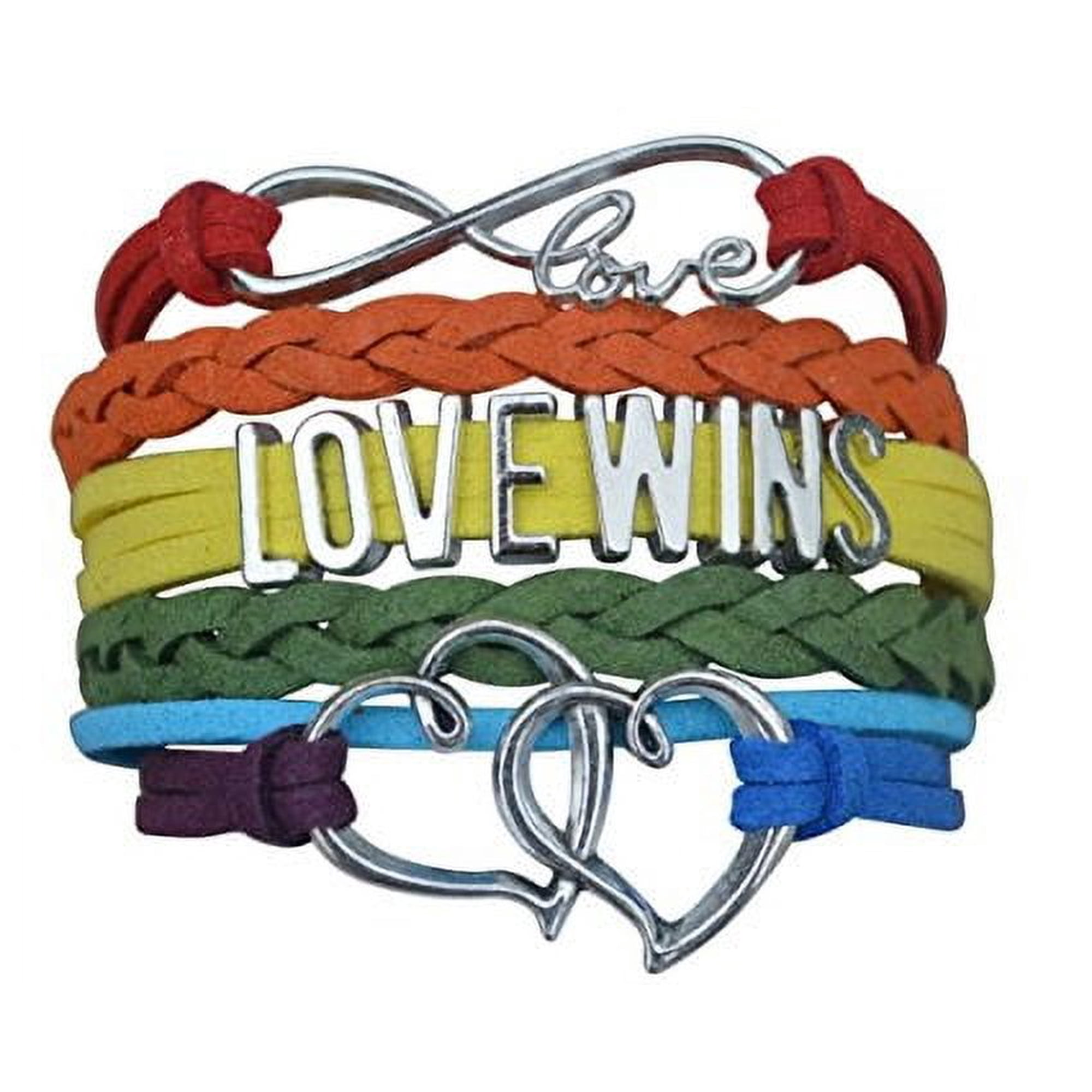 LGBT Bracelet Love Wins Bracelet- Lesbian Pride Jewelry Rainbow Pride Bracelet & Perfect Lesbian Gifts