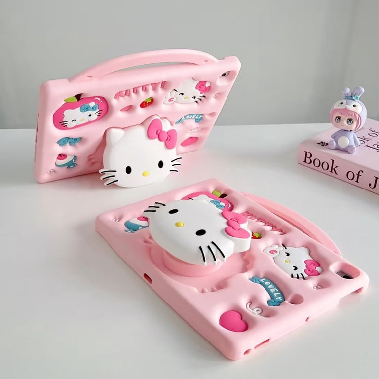 Adorable 3D Cartoon Hello Kitty Shockproof Case - Perfect for iPad