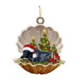thumbnail image 4 of Adorno colgante de acrílico para árbol de Navidad, colgante para coche, cachorro durmiendo Estilo C, 4 of 9