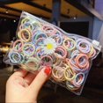 thumbnail image 1 of New 100pcs/lot Hair bands Girl Candy Color Elastic Rubber Band Hair band Child Baby Headband Scrunchie Hair Accessories for hair8 He Qiyong unisex, 1 of 1