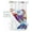 Purple, variant on No Hook Shower Curtain with Snap in Liner, Watercolor Summer Ocean Octopus with Ocean Wave Hotel Shower Curtains for Bathroom, Washable Shower Curtain Liner Set with Mesh Top Window, 36"x72"