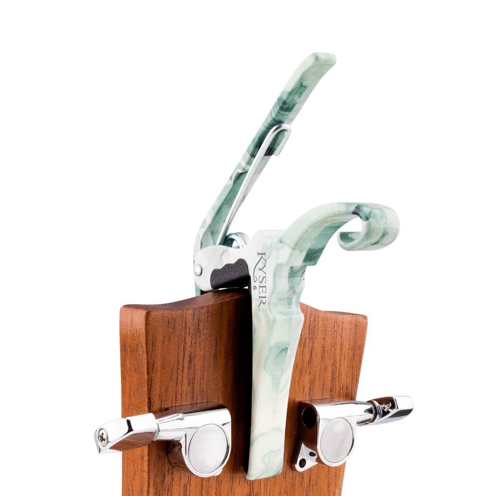 Kyser x Gopherwood Quick-Change Acoustic Guitar Capo Celadon