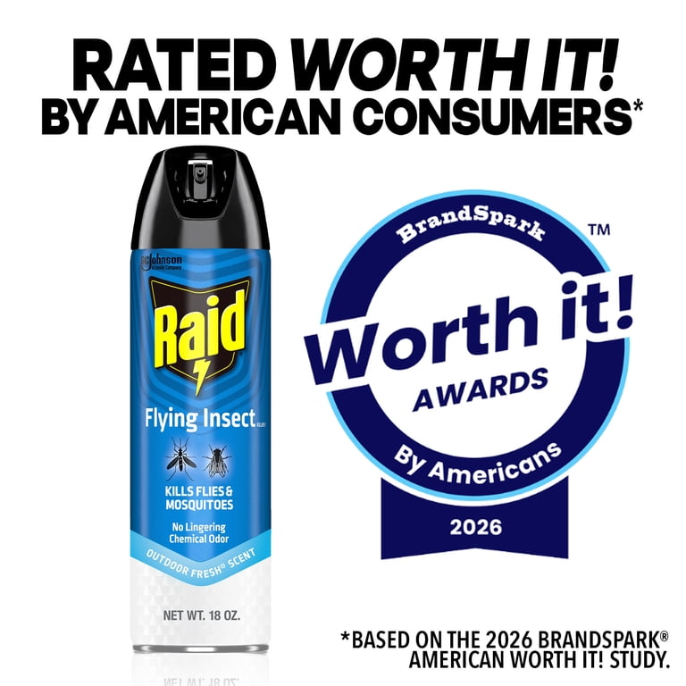 Raid Flying Insect Killer, Indoor/Outdoor Spray, 18 oz. photo 8