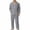 Gray # Mens Pajamas Sets, variant on Vetsdori Mens Warm Fleece Pajamas Sets Comfy Long Sleeve Collar Button Shirts and Pants Homewear Pockets 2 Pieces Winter Cozy Plain Loungewear for Men Casual