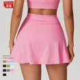 thumbnail image 4 of Minivestido de yoga de cintura alta de primavera y verano de Zhecre, minifalda transpirable para correr, fitness, tenis, falda deportiva antiexposición, 4 of 5
