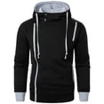thumbnail image 1 of LOVZFMLL Vestes pour Hommes Mode Masculine Loisirs Couleur Unie à Capuche avec Poches Manches Longues, 1 of 4