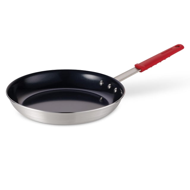 Sartén grande Tramontina Professional de cerámica antiadherente de 30 cm, fabricada en aluminio de gran espesor con revestimiento antiadherente, apta para lavavajillas y horno, color negro