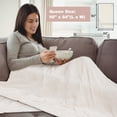 thumbnail image 4 of Topbuy 84" x 90" Electric Heated Blanket Throw Flannel Heating Blanket w/Dual Controllers Beige, 4 of 4