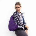 thumbnail image 2 of AmeriBag 15" Microfiber Crossbody Sling Healthy Back Bag (Wild Violet), 2 of 8