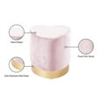 thumbnail image 3 of Maklaine Modern 16.5''H x 15''W x 15''D Contemporary Ottoman/Stool in Pink, 3 of 8