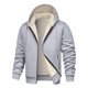thumbnail image 1 of Ceisia Men's Warm Sherpa Lined Full-Zip Hoodie Jacket with Drawstring Gift, 1 of 8