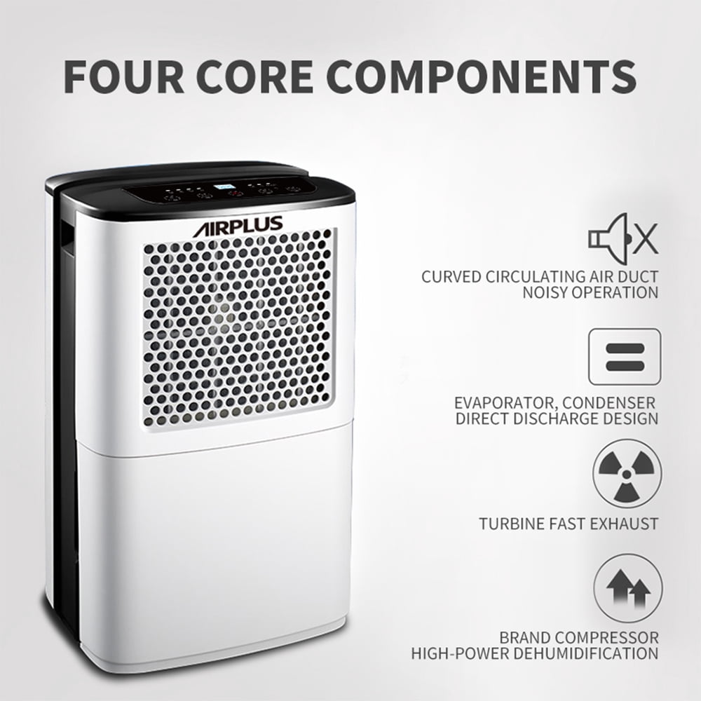 38 pt. 2000 sq. ft. Dehumidifier with Bucket, with Negative Anion Funciton, Auto on/off, Energy Saving in White