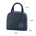 thumbnail image 5 of LNKOO Reusable Insulated Lunch Bag Lunch Tote Box with Front Pocket Zipper Closure for Woman Man Work Picnic or Travel, 5 of 8