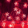 thumbnail image 2 of EONQY Snowflake String Light, Fairy Light Battery Powered String Lights for Christmas Wedding Birthday Valentine Party Bedroom, 2 of 5
