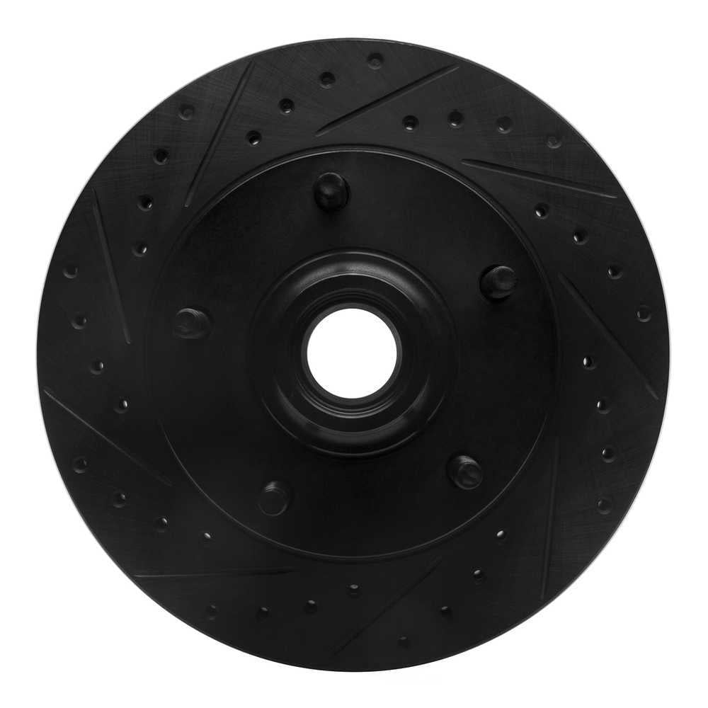 Dynamic Friction Company 633-54097L DFC Brake Rotor - Drilled And Slotted - Black