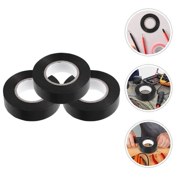 SOPOTUTU 3 Rolls Heavy Duty Electrical Tape 15mm x 10m Industrial Grade Insulation and Repair Adhesive Tape