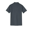 thumbnail image 6 of District Made Mens Stretch Pique Polo-M (Grey Smoke), 6 of 6
