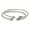Silver, variant on Cocoa Pods .925 Sterling Silver West Indian Bangles - PAIR (Made in USA)