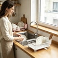 thumbnail image 5 of Cutlery Drying Rack - Metal Utensil Drainer | Cutlery Drainer for Sink | Drying Rack Holder | Kitchen Drying Basket | Spoon Knife and Fork Storage Basket for Home Kitchen, 5 of 5