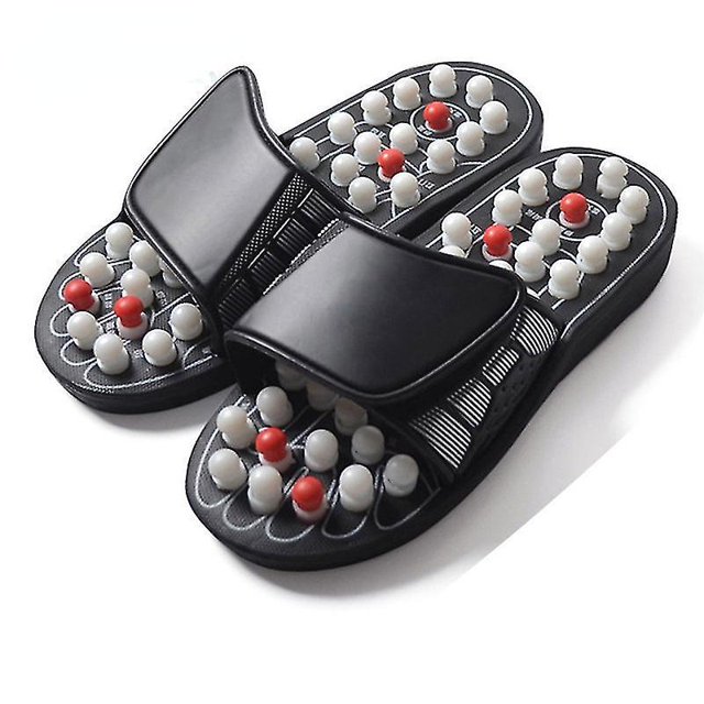 Zapatilla de masaje de pies de 2 piezas Zapatos de masajeador de terapia de acupuntura LingWen 9024735475019