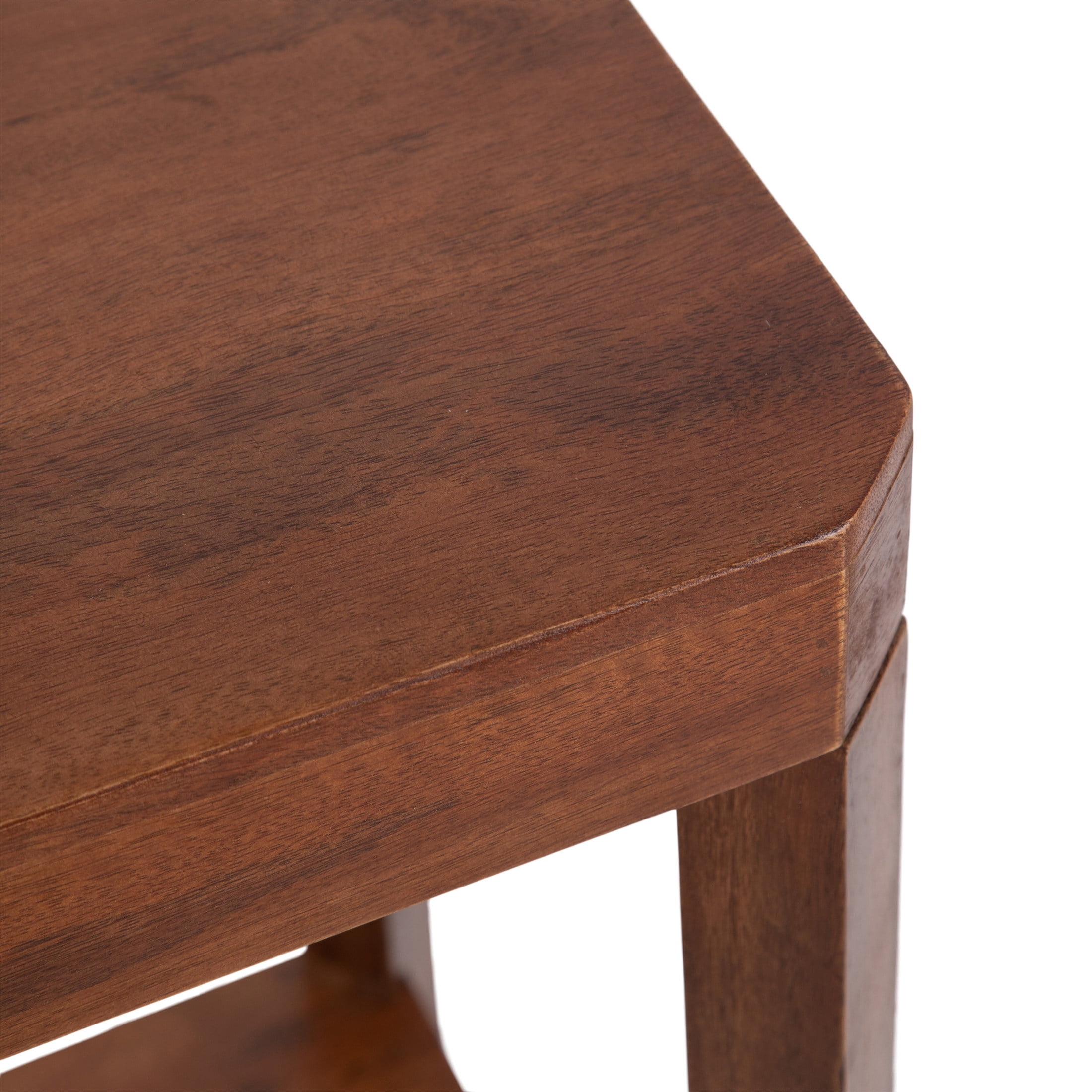 Kate and Laurel Talcott Modern Rectangle Wood Console Table, 36 x 14 x 33, Walnut Brown, Transitional Decorative Two-Tier Entryway Table for Use as a Behind Couch Table or a Bedroom Accent