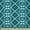 Teal Dark Teal White, variant on Ambesonne Alphabet Fabric by the Yard Microfiber, Whimsical Alphabetic, 5 Yards, Aqua Indigo