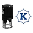 thumbnail image 1 of Printtoo Office Stationary Octagon Celtic Swirl Frame K Alphabet Monogram R-40 Self Inking Rubber Stamp, 1 of 3