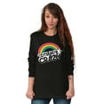thumbnail image 4 of Cute But Crazy Sarcastic Funny Gym Women Plus Size Long Sleeve Graphic Tee Brisco Brands 2X, 4 of 5