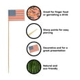 thumbnail image 3 of BambooMN 3.9" American Flag Cocktail Appetizers Bamboo Toothpick Picks Stirrer Sticks for Fruit Party, Charcuterie Accessories and Drinks, 1000 Pieces, 3 of 5