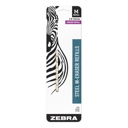 Zebra Mechanical Pencil Eraser Refill for M-701 M-301 M-402 - Pack of 7