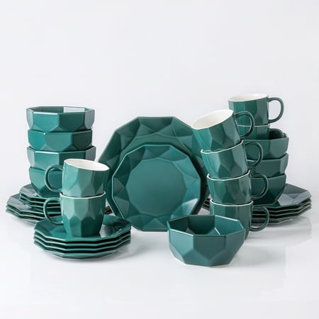 

Stone + Lain Jamie Porcelain Collection Dinnerware Set 32-Piece Service for 8 Green