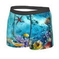 thumbnail image 2 of Kll Corals And Tropical Fish Men'S Cotton Boxer Briefs Underwear-Medium, 2 of 9