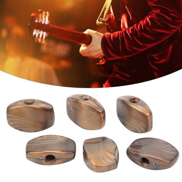 Guitar Accessories, Durable Exquisite Workmanship Tuning Buttons Premium Plastic Tuning Peg Handle for Folk Classical Guitar for Electric Guitar with Silver Screws